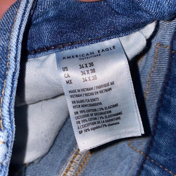 34 x 30 American Eagle Original Straight Jeans - Picture 3 of 11